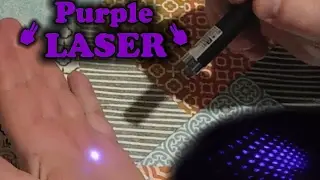 Review of CHEAP 5mw 405nm Purple Light Laser Pointer