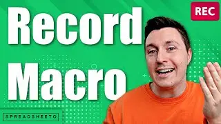 How to record a macro in Excel (beginner tutorial)
