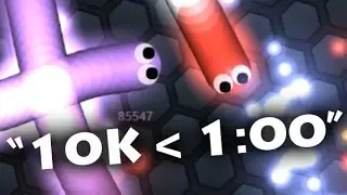 10K In Under A Minute! // slither.io