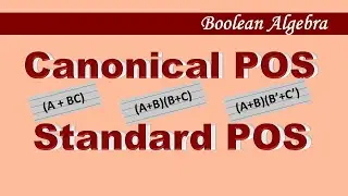 Canonical and Standard form of POS (with examples)