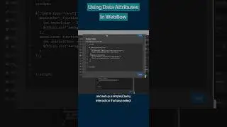 Using Data Attributes For Your Custom Code In Webflow 