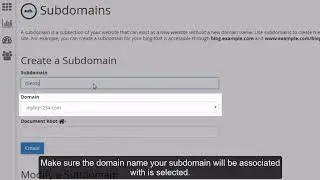 How To Create a Subdomain in CPanel