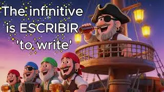 The present tense pirate chant SPANISH