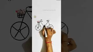 cycle drawing | bicycle drawing | easy cycle drawing | drawing of cycle 
