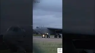 Bomber B 52 at Runway