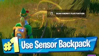 Use the Sensor Backpack to find an energy fluctuation around Loot Lake Location - Fortnite