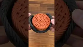 Woven Coasters (printables:229057) #3dprinting #3dprint #wood #woodworker #coasters #3dtisk