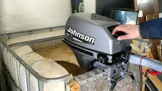 Ремонт за полчаса 15 л.с. Johnson / Evinrude, чистка карбюратора и топливного насоса.