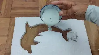DIY- Fish cement Craft // White Cement Craft // Home Decor Cement craft Ideas