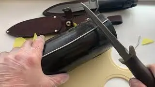Рубим проволоку ножом Шайтан. Качество, отзыв. Павловские ножи