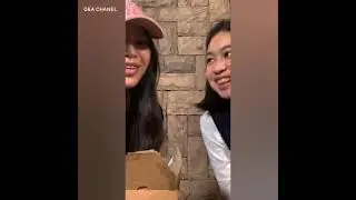 live Instagram anneth dan zara lagi makan