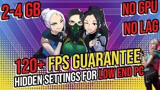How to download valorant on low end pc | valorant fps boost 2022 | valorant fps boost config NO GPU