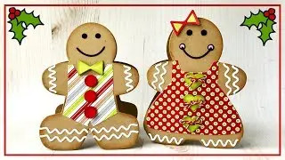 The Stamps of Life: Gingerbread Girl and Boy Fold-it A2 Card Dies