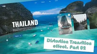 Distortion Transition effect with slider using Hover.js and Glide.js. Part 02