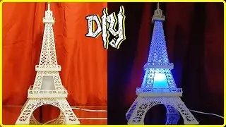 Aprenda fazer uma luminária de pvc Torre Eiffel parte 1