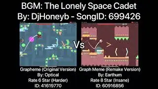 Geometry Dash = Grapheme Vs Graph Meme (Comparison) (Original Vs Remake) (Optical Vs Earthum)