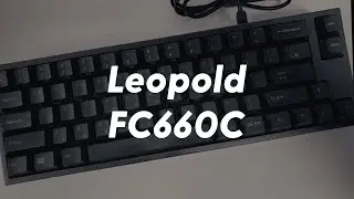 Typing 8 years old Leopold FC660C Capacitive keyboard