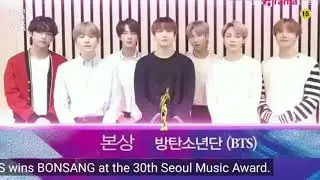 BTS wins BONSANG at  Seoul Music Award 2020