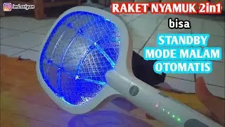 REVIEW RAKET NYAMUK AOKI 2in1 AMPUH & BISA MODE OTOMATIS | Misquito Racket Review