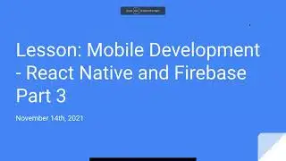 Session 12  React Native