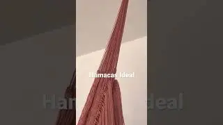 Hamaca de Flecos, Hilo Nylon, Palo de Rosa