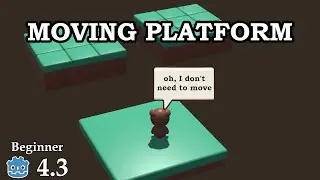 How to create a moving platform - Learn Godot 4 3D - no talking