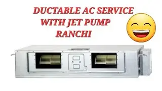 How to ductable ac service                                               ductable service with jet p