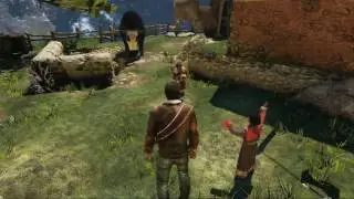 Uncharted 2 - Village Gameplay HD