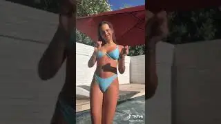 Hot cameltoe tiktok dance bikini girl