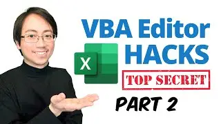 Ultimate Excel VBA Editor Secrets
