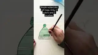 Super Simple Watercolor Gift Tags