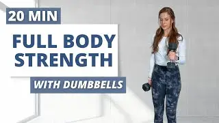 20 Minute Full Body Dumbbell Workout At Home (Strength Training) | warm-up included | beginner level