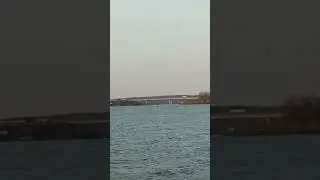 Устье реки Сок и автодорожный мост через реку Сок
