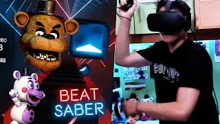 LE CANZONI DI FNAF SU BEAT SABER!! - Beat Saber VR