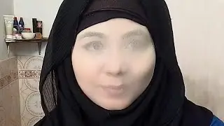 hijab bondage 🖤💙|tight niqab with makeup tutorial