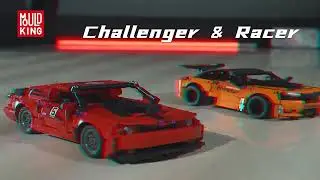 Mould King 15017 - 2,4 Ghz RC Technik Dodge Challenger - 733 Klemmbausteine