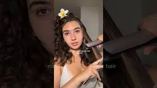 me after wearing my hair curly
