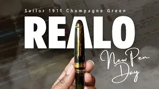 NEW PEN DAY! | Testing the Sailor 1911 Realo Champagne