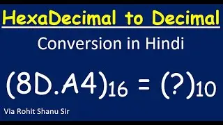 Hexadecimal Fractions to Decimal | How to convert Hexadecimal to Decimal - Dot @rohitshanunetworking