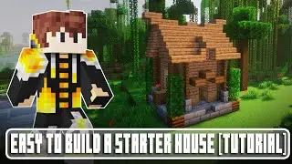 HOW TO BUILD A SMALL STARTER HOUSE IN MINECRAFT!!