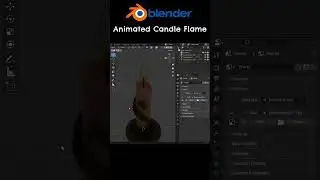 How to Make Animated Candle Flame in Blender  #blender3d #3d #blendertutorial