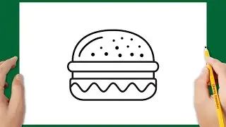Como desenhar um hambúrguer