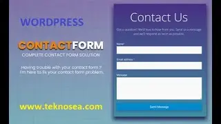 📩 Contact Form (İletişim Formu) 📩 on Wordpress 📱📲 İletişim Sayfası Oluşturma,  For All Languages