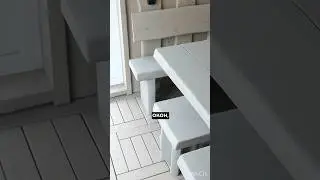 Необрезная доска в бане, смотрите полный обзор на канале 