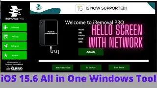 ios 15.6 Bypass With Signal ( Hello Screen ) Windows Tool | Jailbreak | Sn Activation | iRemoval Pro