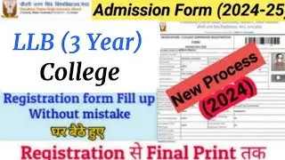 How to Fill CCS University Admission Form 2024 | CCSU LLB (3-Year) Regular Registration Form 2024