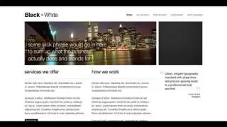 Preview Black + White Simple Theme Creative - PSD Templates