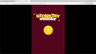Gdevelop FREE VISUAL Game Engine: Geometry Monster