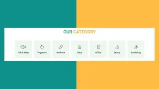 How to create product category using HTML CSS