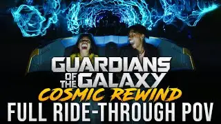 FULL RIDE POV for Guardians of the Galaxy Cosmic Rewind ROLLERCOASTER at EPCOT - DSNY Newscast
